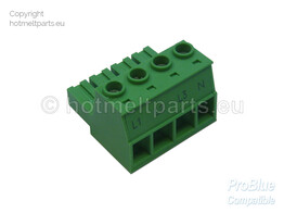 Connector  4-pos.  Female  Right Angle