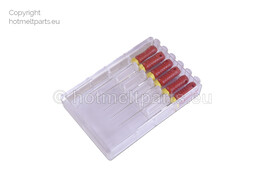 Box of 6 Nozzle Cleaning Probes D   020  - 0.50mm  Red